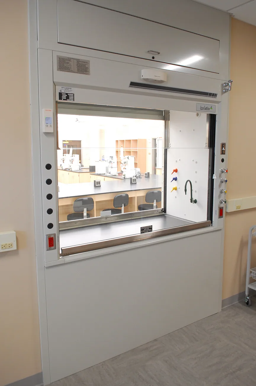 Double-Sided Teaching Hoods laboratory installation by Lab Setup America