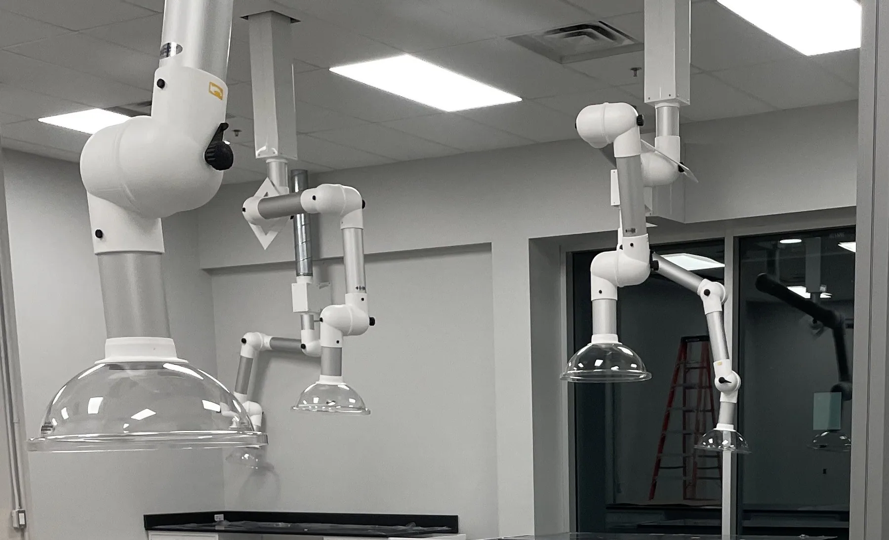 Spot Extraction Hoods laboratory installation by Lab Setup America