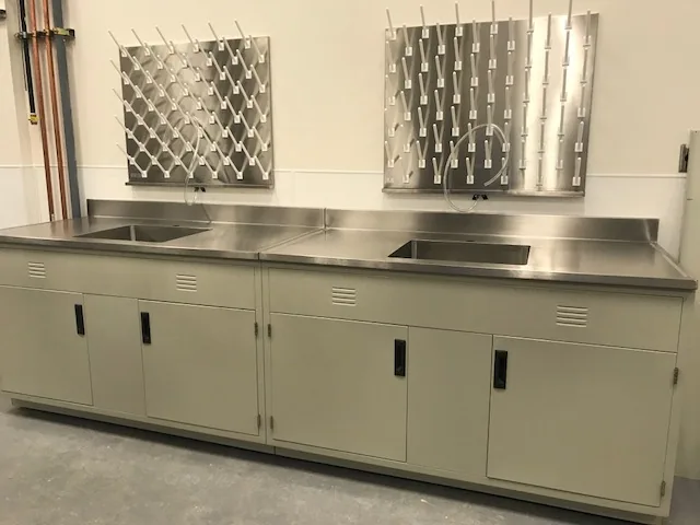 Pegboards for laboratory spaces by Lab Setup America