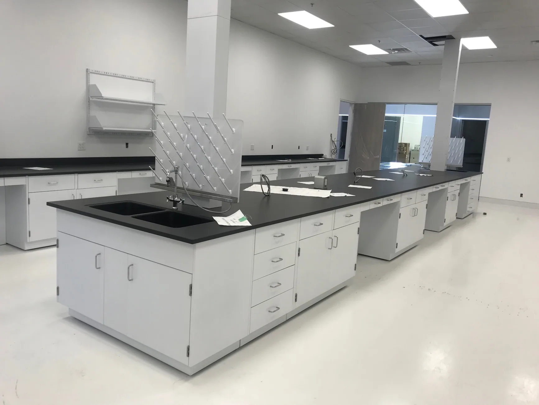 Pegboards for laboratory spaces by Lab Setup America