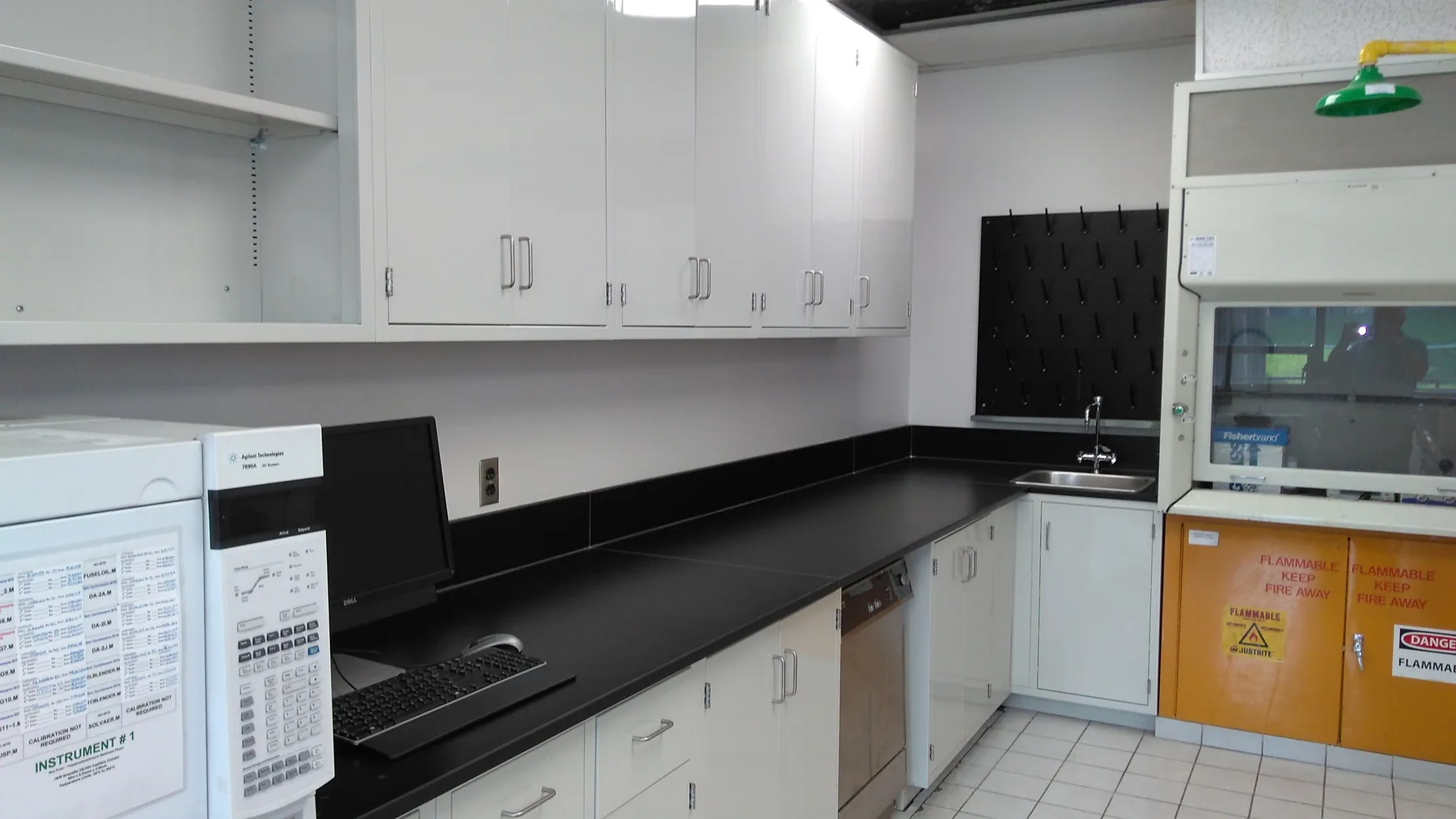 Pegboards for laboratory spaces by Lab Setup America
