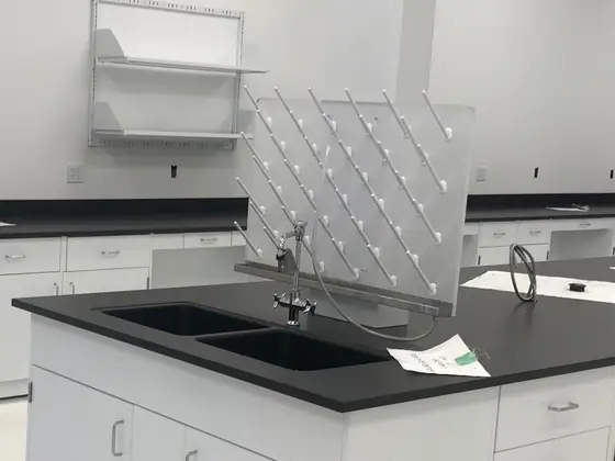 Pegboards for laboratory spaces by Lab Setup America
