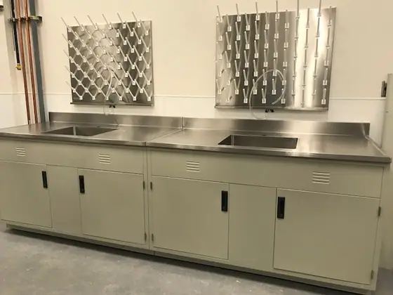 Pegboards for laboratory spaces by Lab Setup America