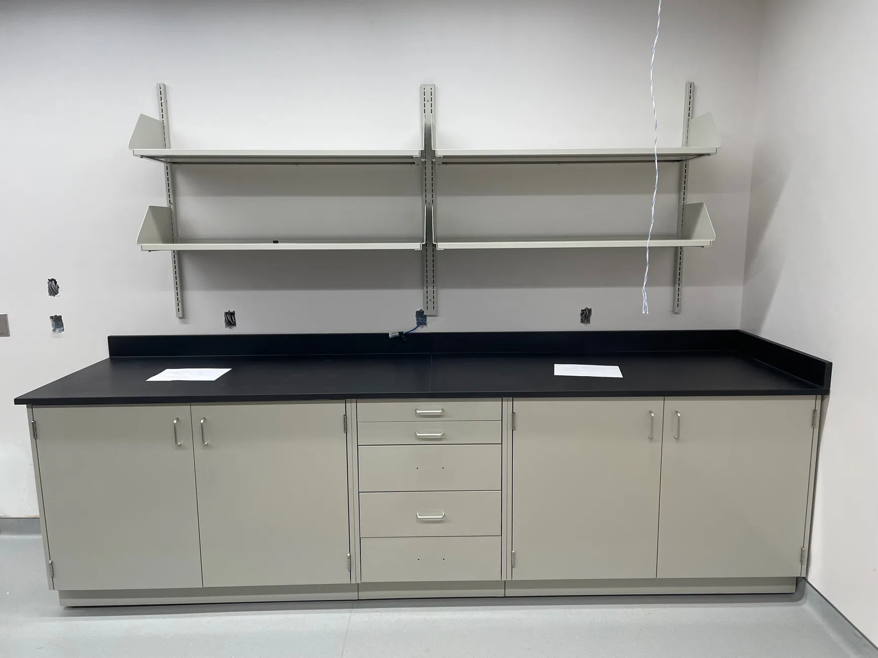 Laboratory Shelving laboratory furniture installation by Lab Setup America
