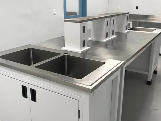 Laboratory Shelving laboratory furniture installation by Lab Setup America