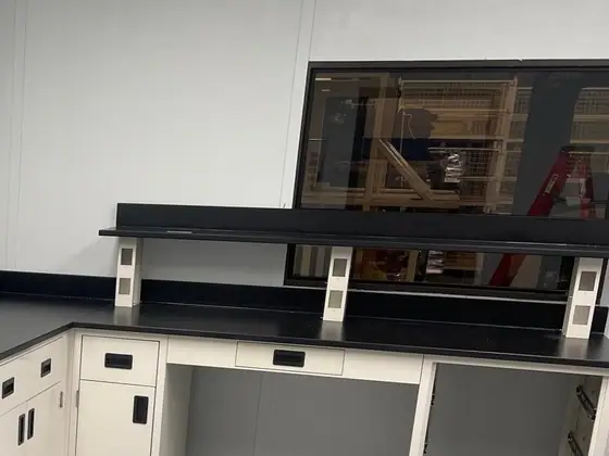 Laboratory Shelving laboratory furniture installation by Lab Setup America