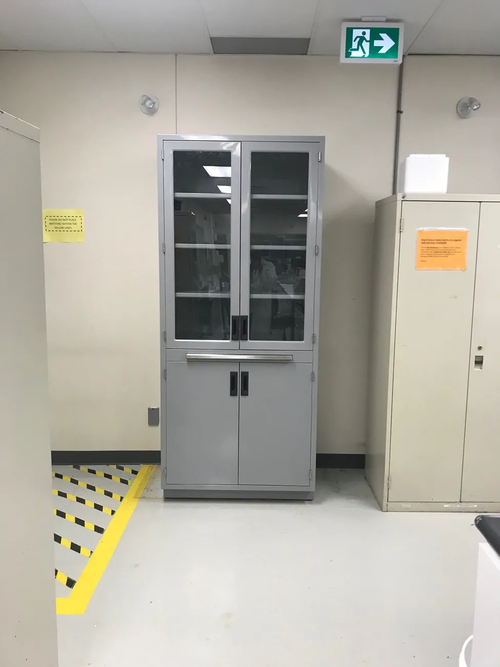 Painted Steel Casework laboratory furniture installation by Lab Setup America