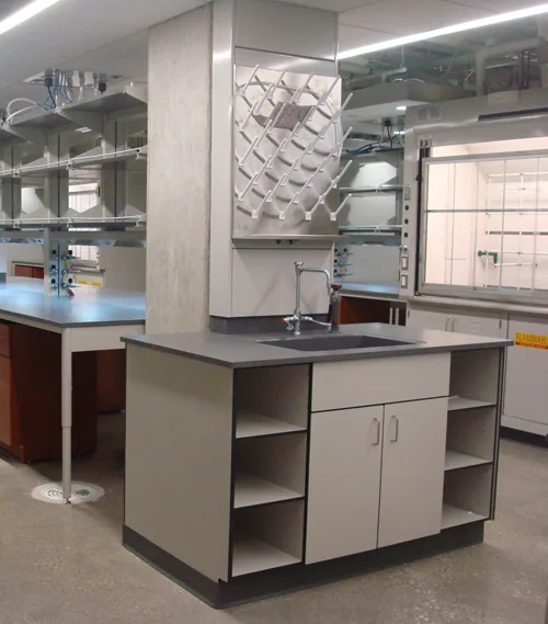Phenolic Lab Casework laboratory furniture installation by Lab Setup America