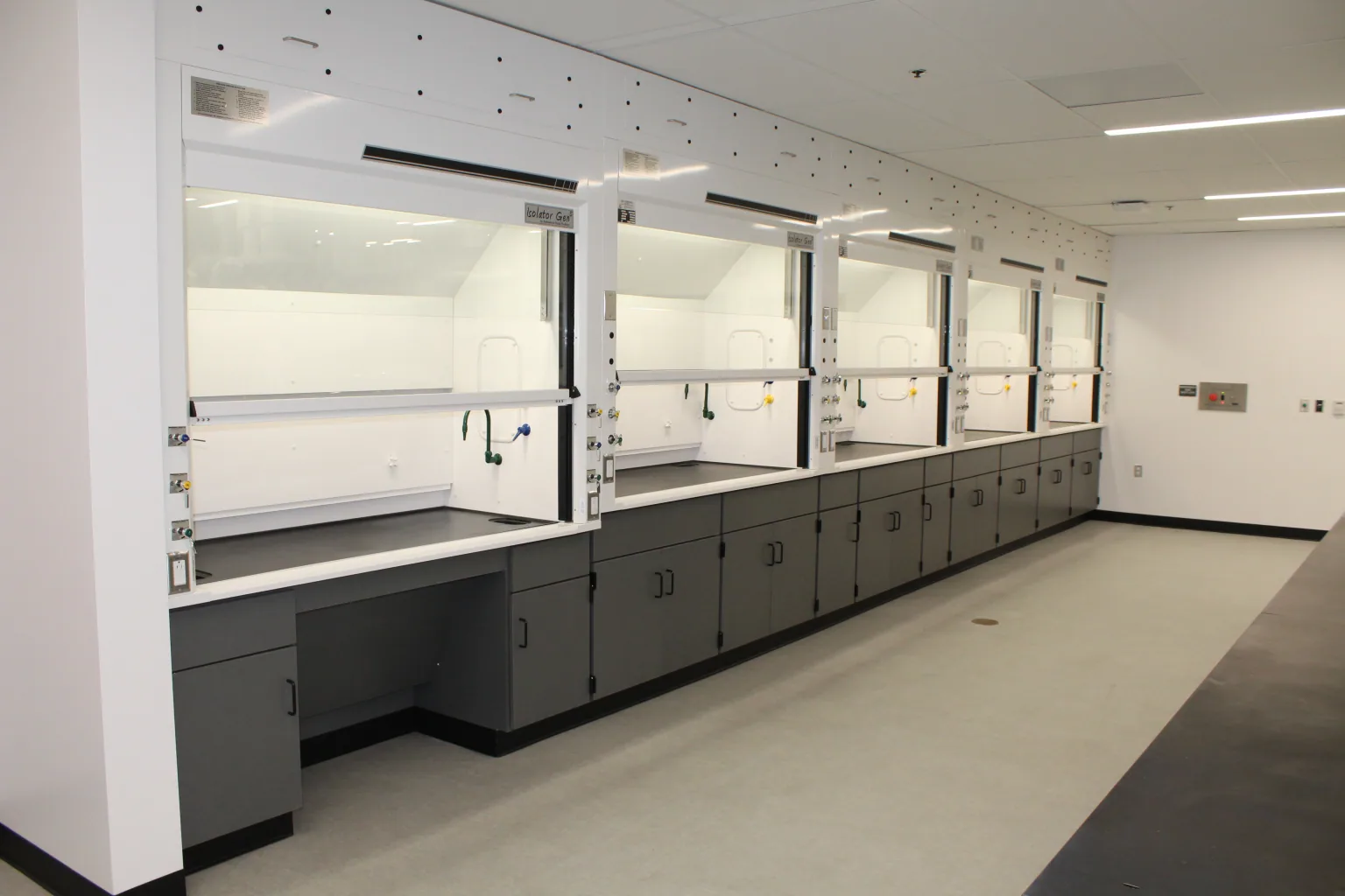 Phenolic Lab Casework laboratory furniture installation by Lab Setup America