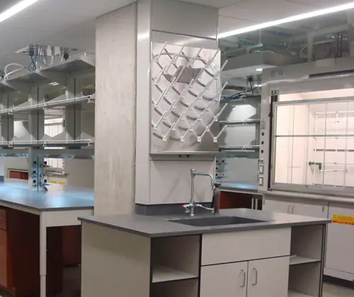 Phenolic Lab Casework laboratory furniture installation by Lab Setup America