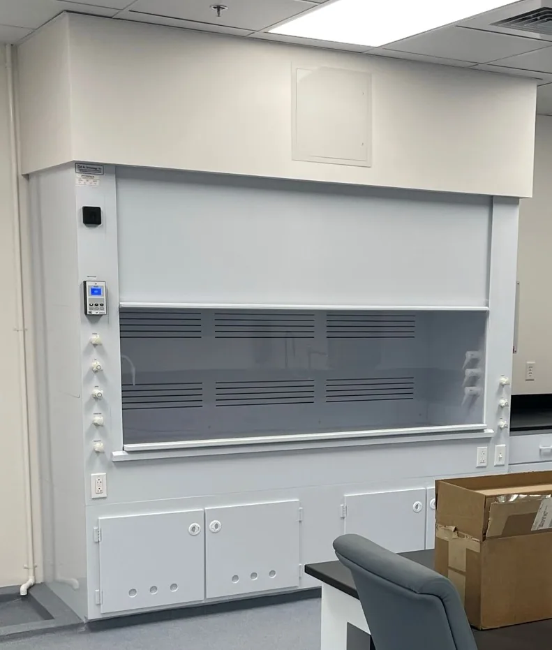 Polypropylene Casework laboratory furniture installation by Lab Setup America