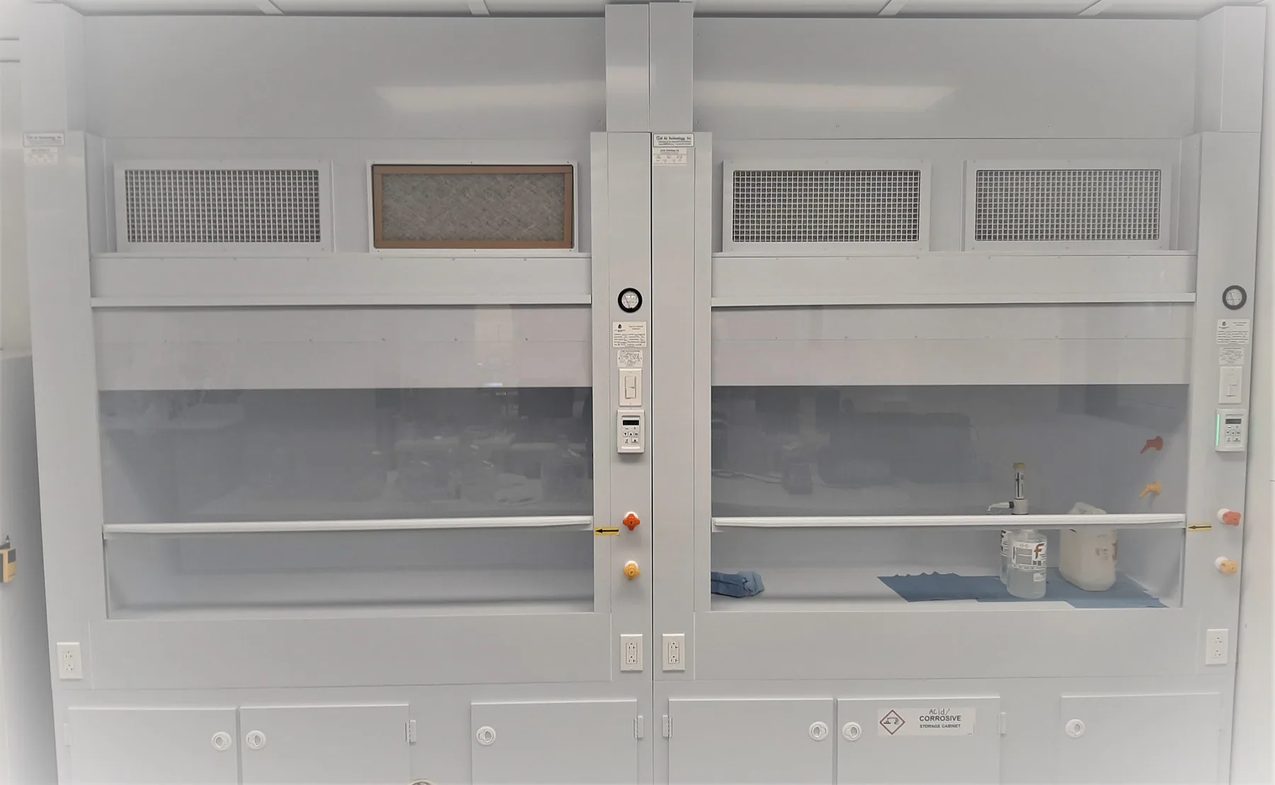 Polypropylene Casework laboratory furniture installation by Lab Setup America