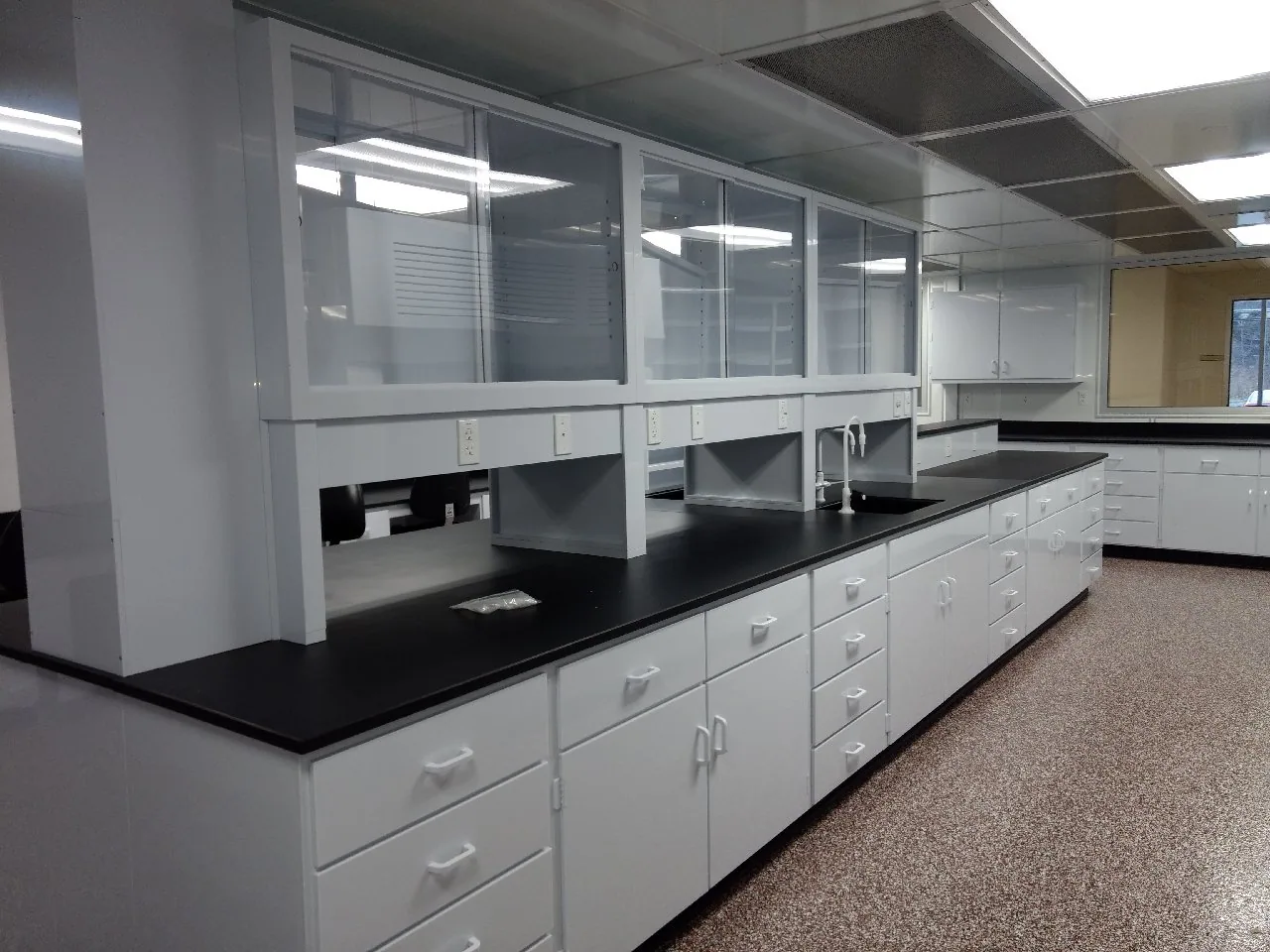 Polypropylene Casework laboratory furniture installation by Lab Setup America