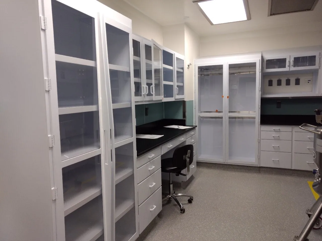Polypropylene Casework laboratory furniture installation by Lab Setup America