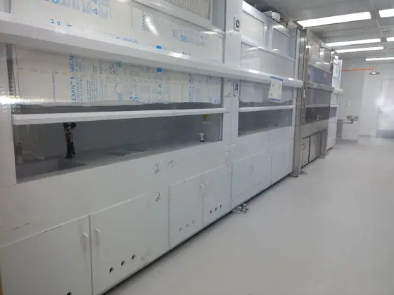 Polypropylene Casework laboratory furniture installation by Lab Setup America