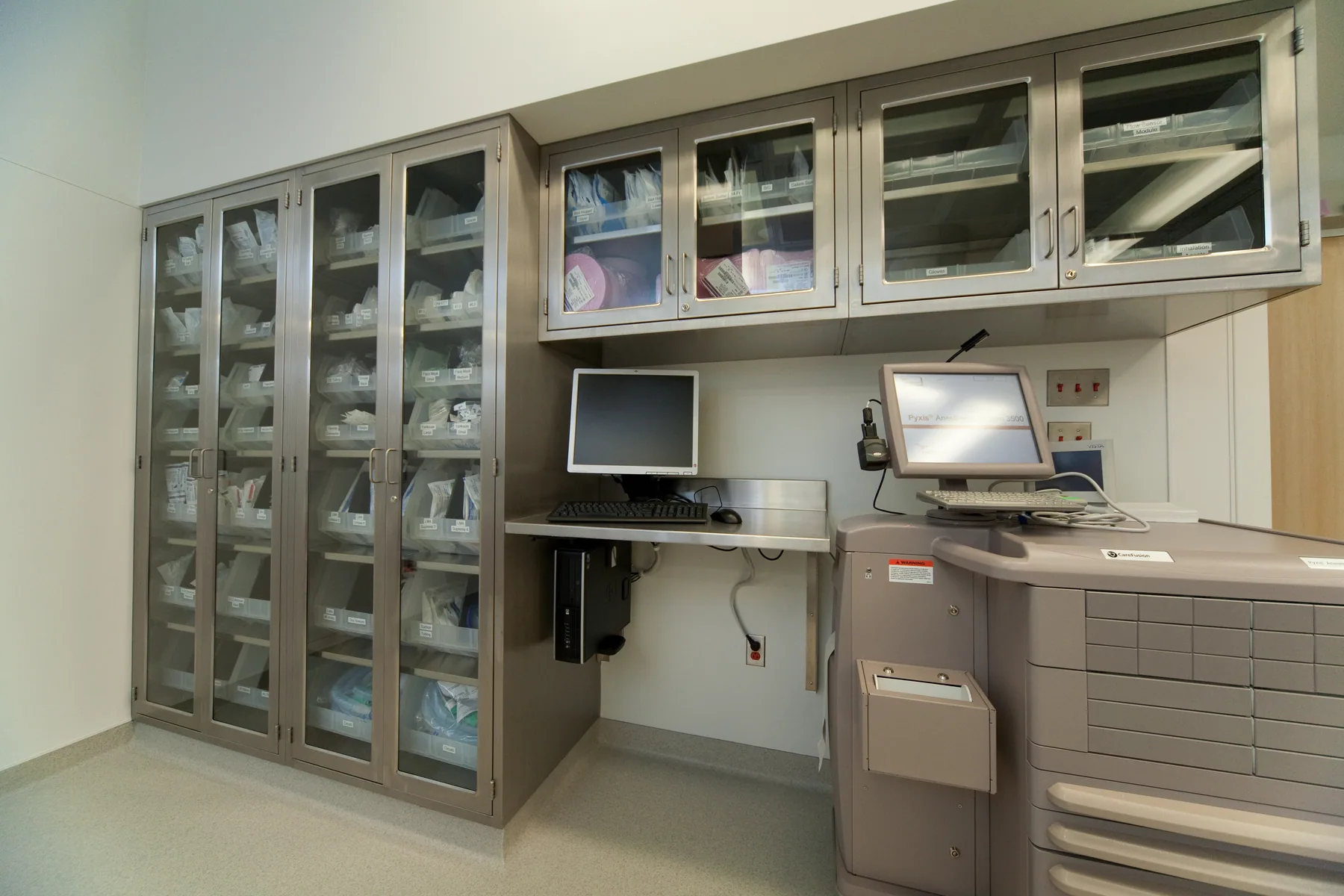 Stainless Steel Casework laboratory furniture installation by Lab Setup America