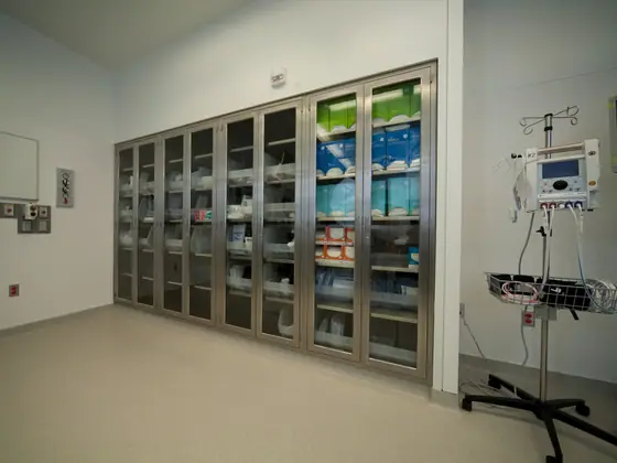 Stainless Steel Casework laboratory furniture installation by Lab Setup America