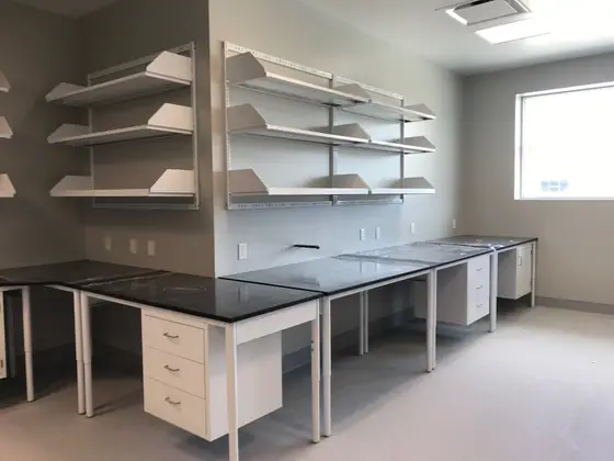 Table Systems laboratory furniture installation by Lab Setup America